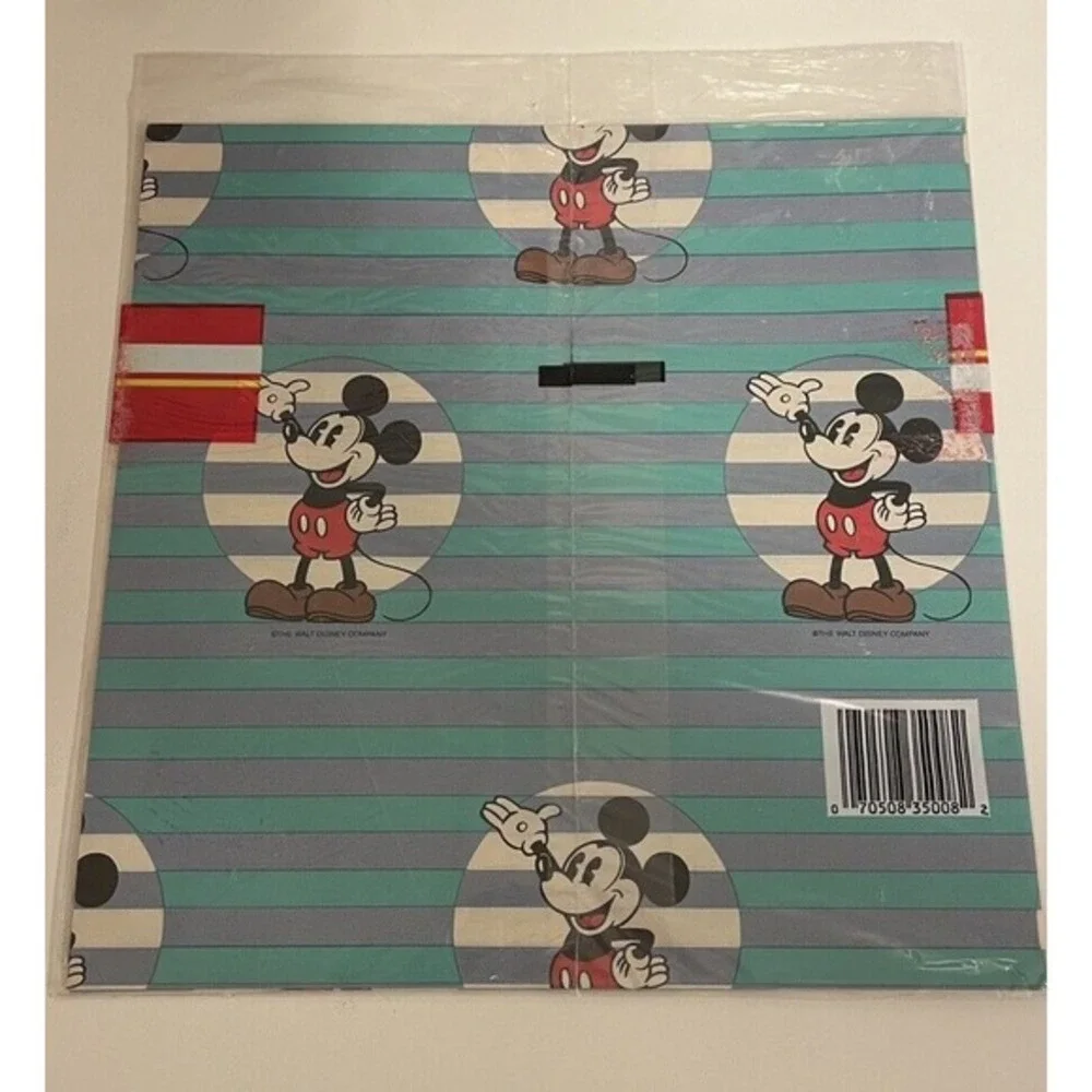 Vintage Cleo Disney Mickey Mouse Gift Wrap Paper NEW SEALED‎ Collectible